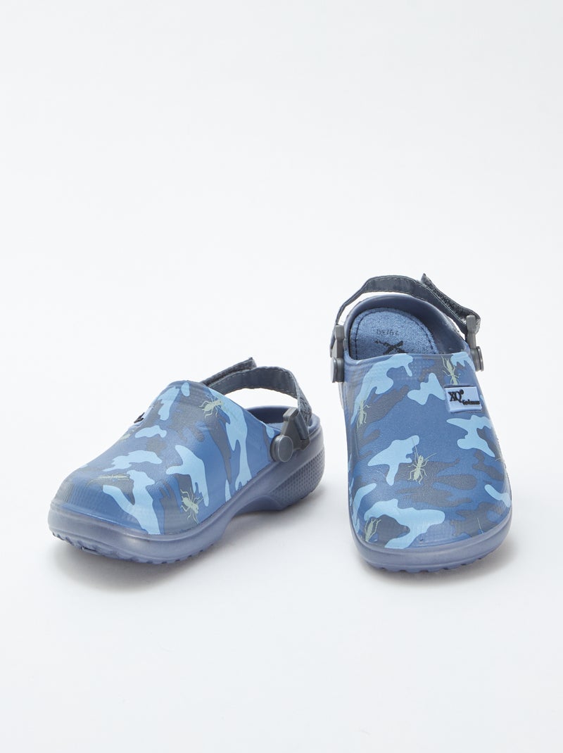 Sabot mimetici in plastica preformata blu - Kiabi