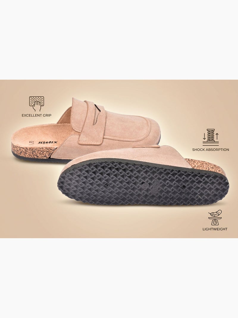 Sabot uomo mule chiusa comfort nubuck ozabi Tortora - Kiabi