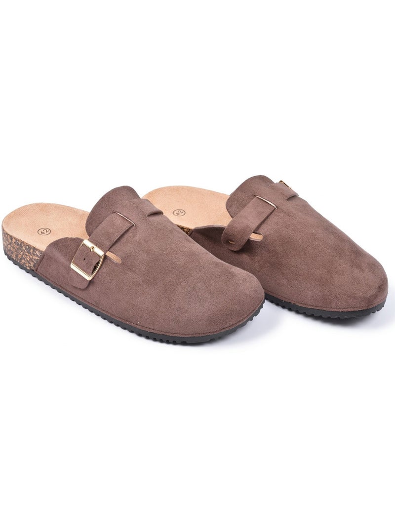 Sabot Uomo OZABI Comfort Ergonomico Fibbia Regolabile Marrone - Kiabi