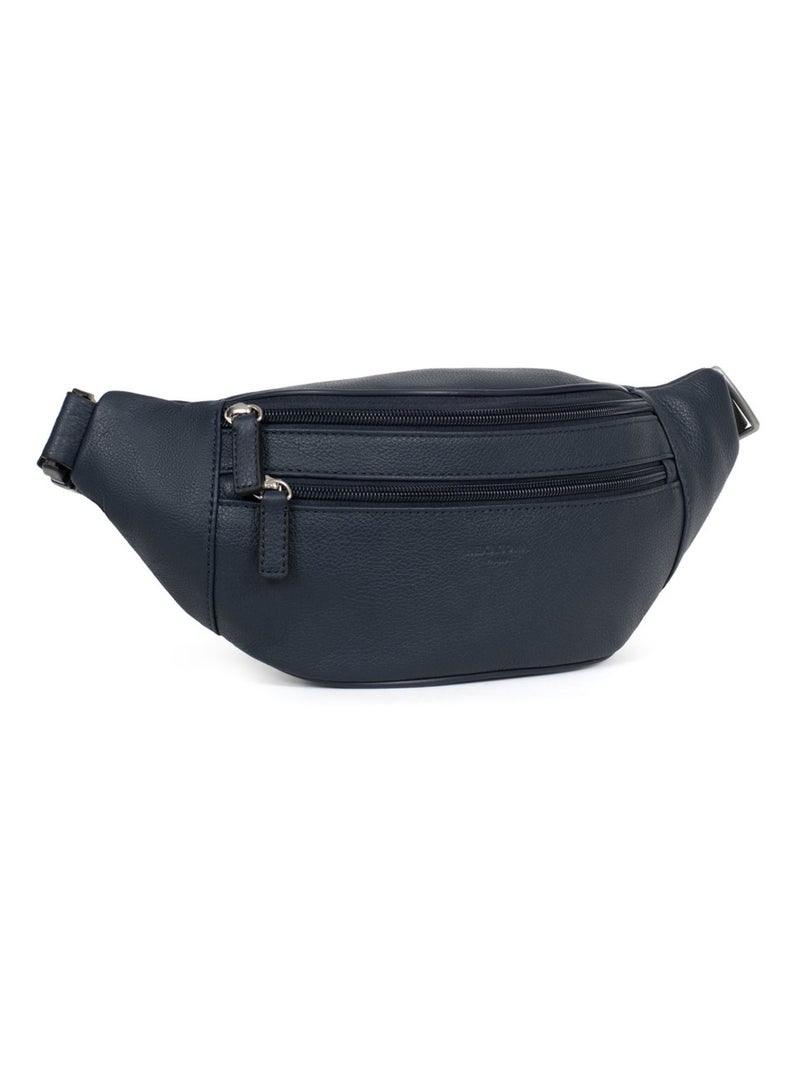 Sac banane - pelle confort hexagona Blu marino - Kiabi