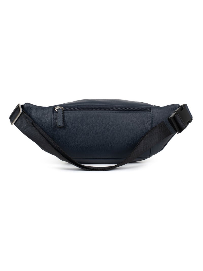 Sac banane - pelle confort hexagona Blu marino - Kiabi