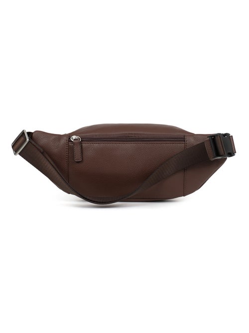 Sac banane - pelle confort hexagona - Kiabi