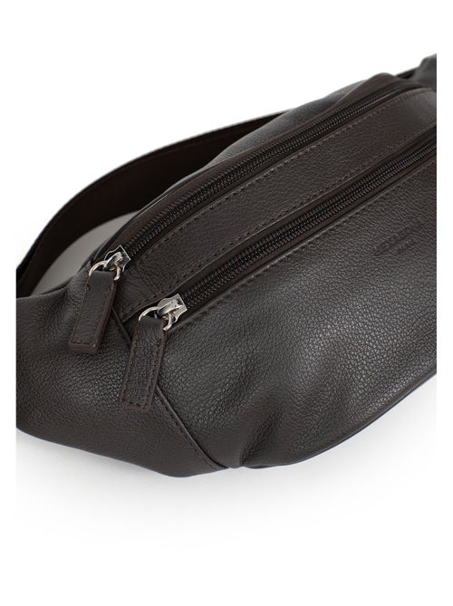 Sac banane - pelle confort hexagona - Kiabi
