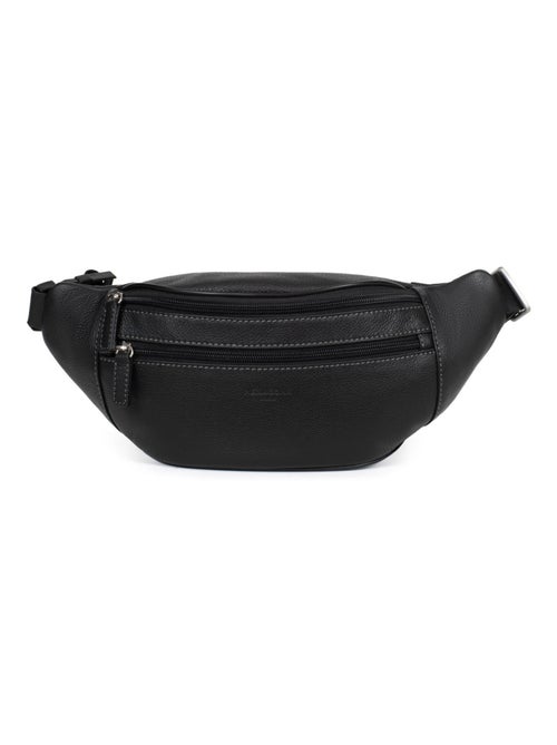 Sac banane - pelle confort hexagona - Kiabi