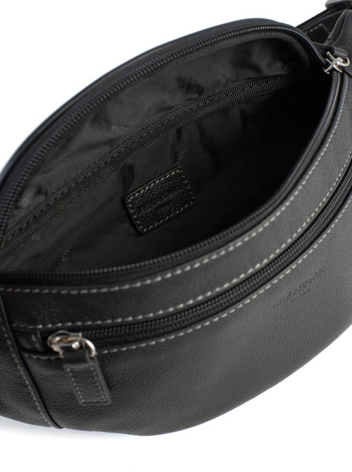 Sac banane - pelle confort hexagona - Kiabi