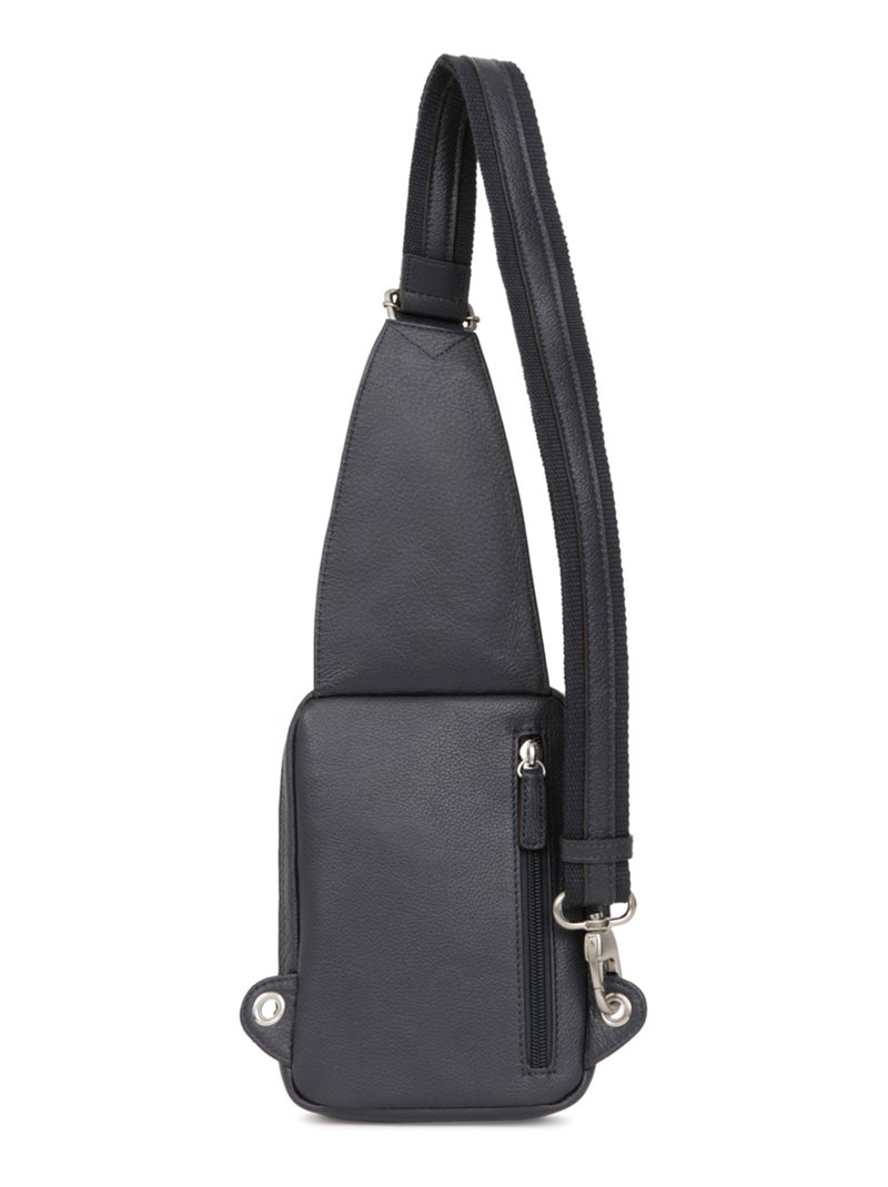 Sac monobretelle - pelle confort hexagona Blu marino - Kiabi