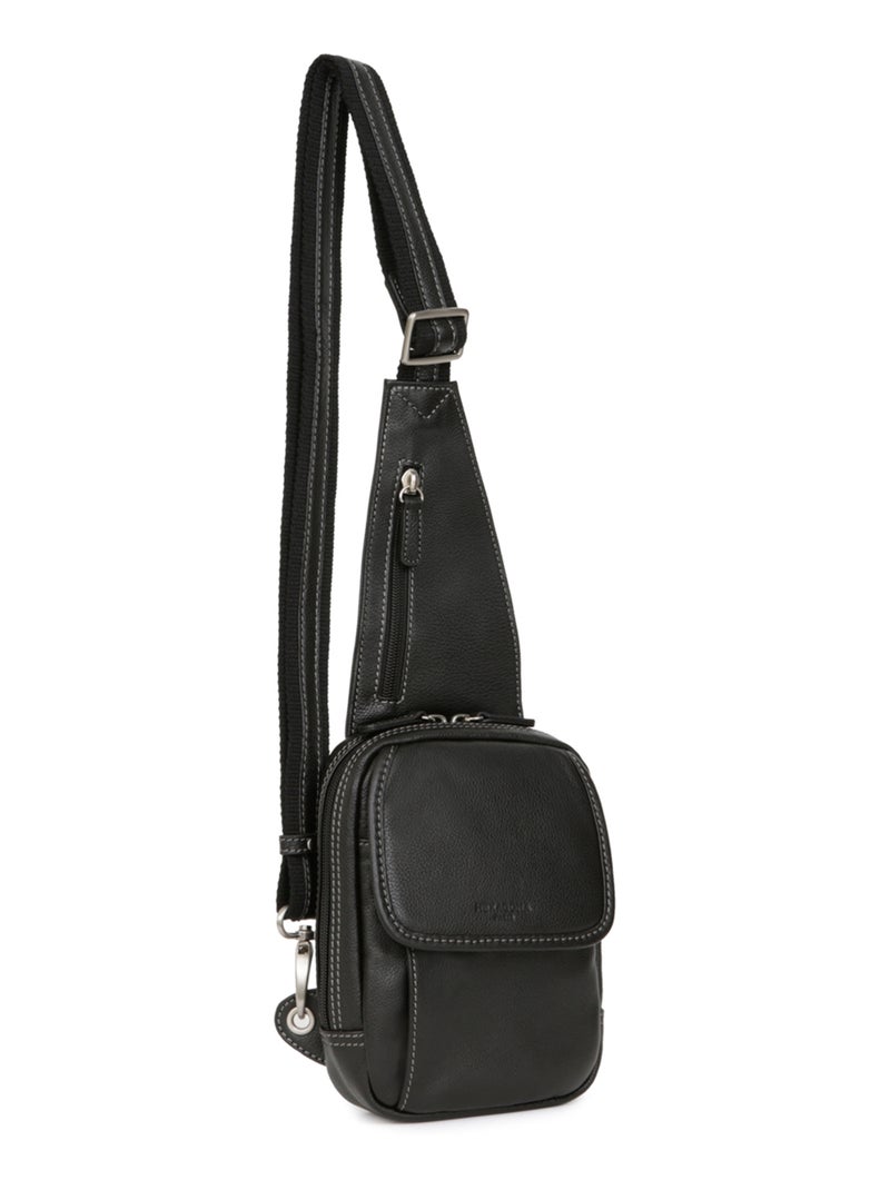 Sac monobretelle - pelle confort hexagona Nero - Kiabi