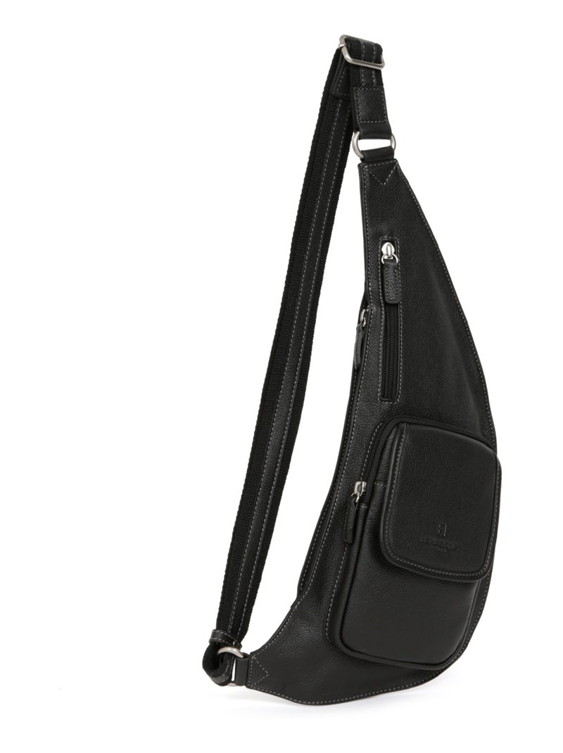 Sac monobretelle - pelle confort hexagona Nero - Kiabi