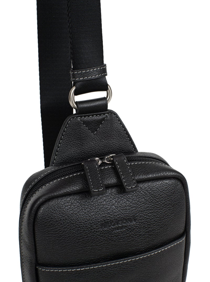 Sac monobretelle - pelle confort hexagona Nero - Kiabi