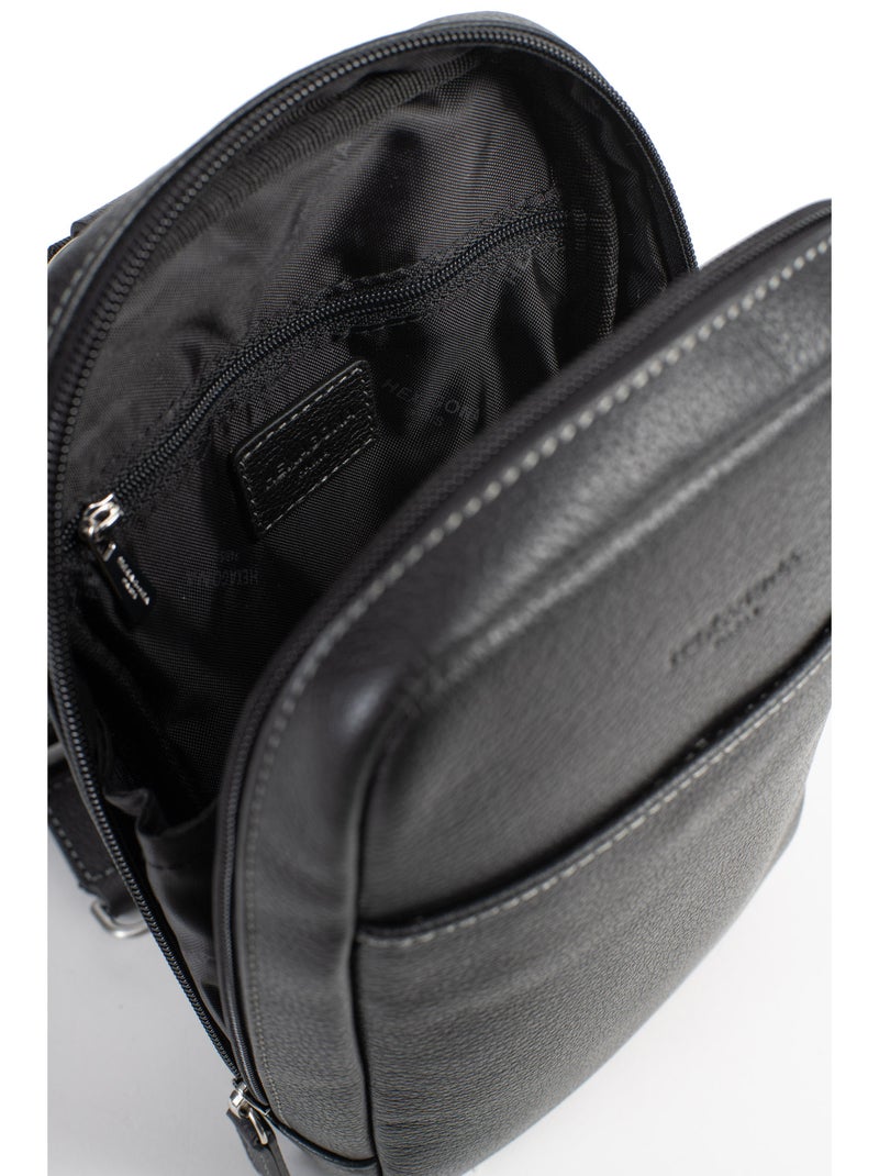 Sac monobretelle - pelle confort hexagona Nero - Kiabi
