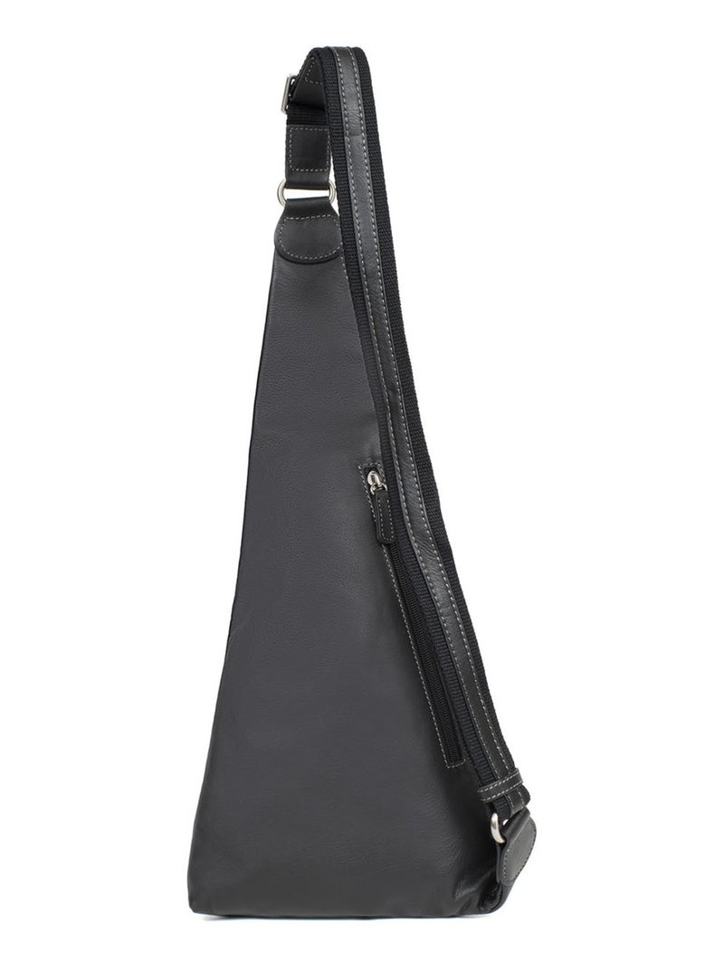 Sac monobretelle - pelle félin hexagona Nero - Kiabi