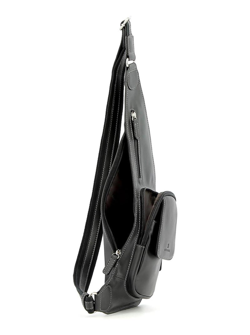 Sac monobretelle - pelle félin hexagona Nero - Kiabi