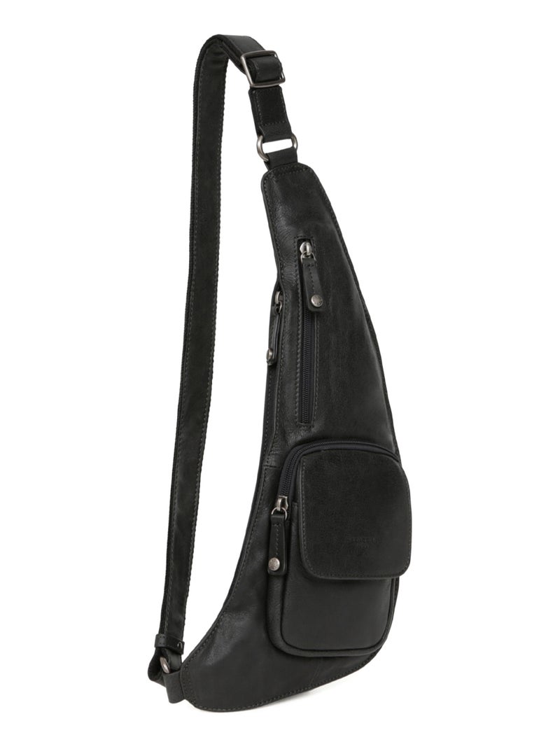 Sac monobretelle - pelle instinct hexagona Nero - Kiabi