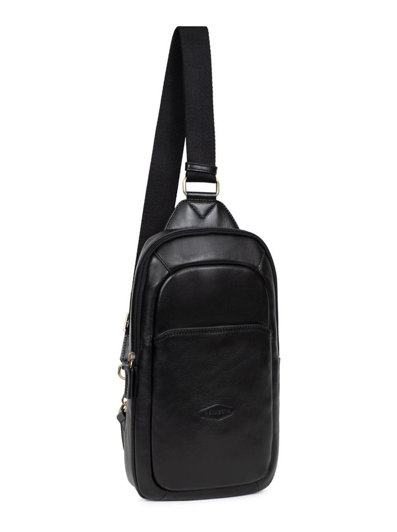 Sac monobretelle - pelle stuart hexagona Nero - Kiabi