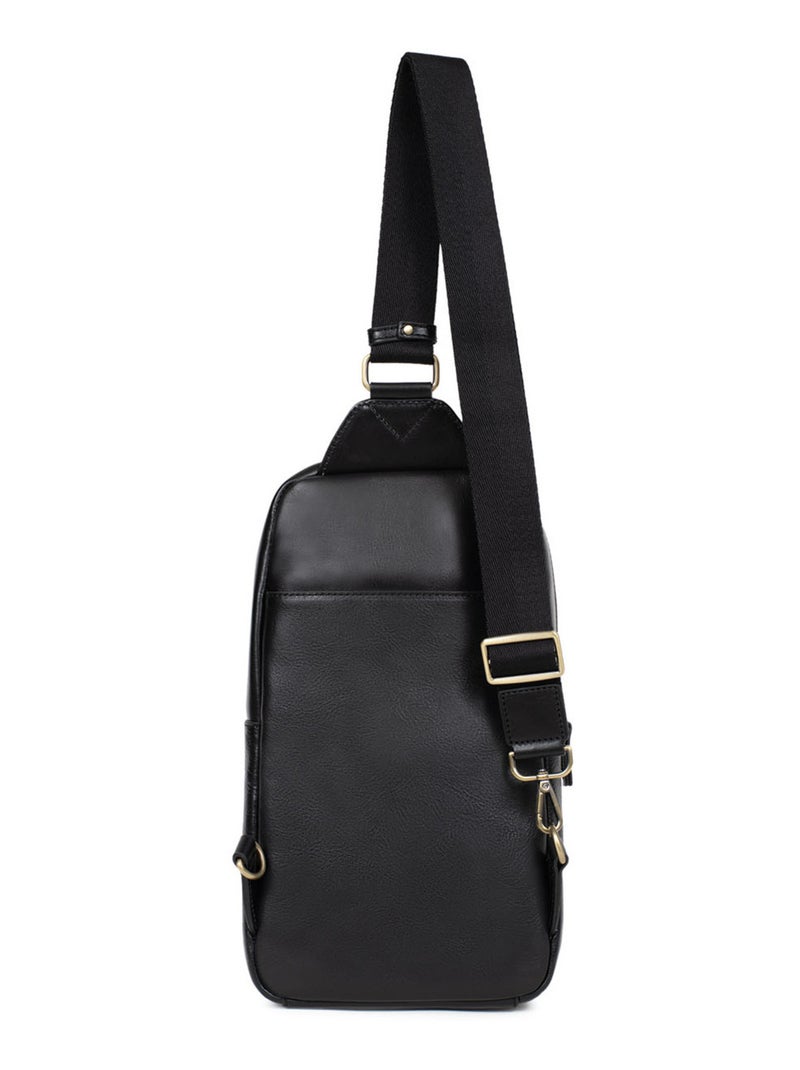 Sac monobretelle - pelle stuart hexagona Nero - Kiabi