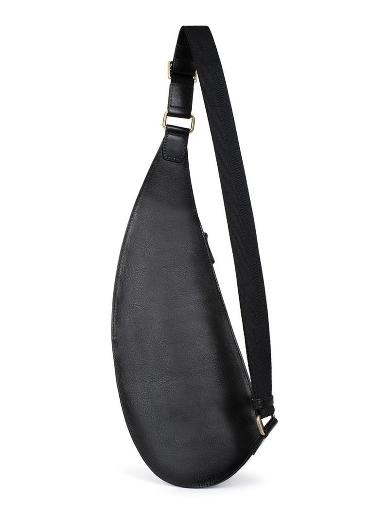 Sac monobretelle - pelle stuart hexagona Nero - Kiabi