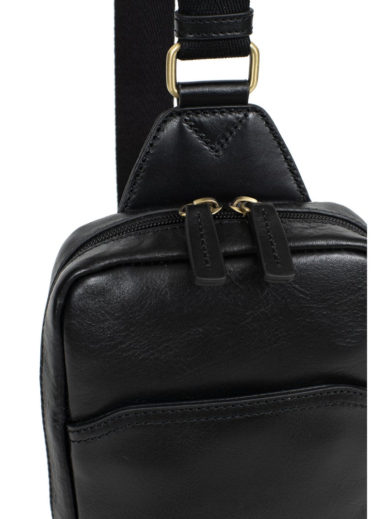 Sac monobretelle - pelle stuart hexagona Nero - Kiabi