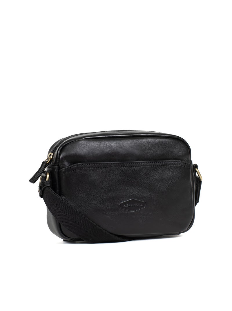 Sac reporter - cuoio stuart hexagona Nero - Kiabi