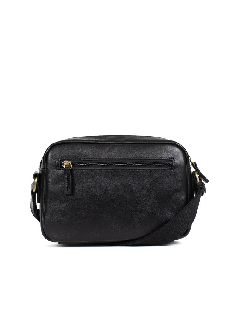 Sac reporter - cuoio stuart hexagona Nero - Kiabi