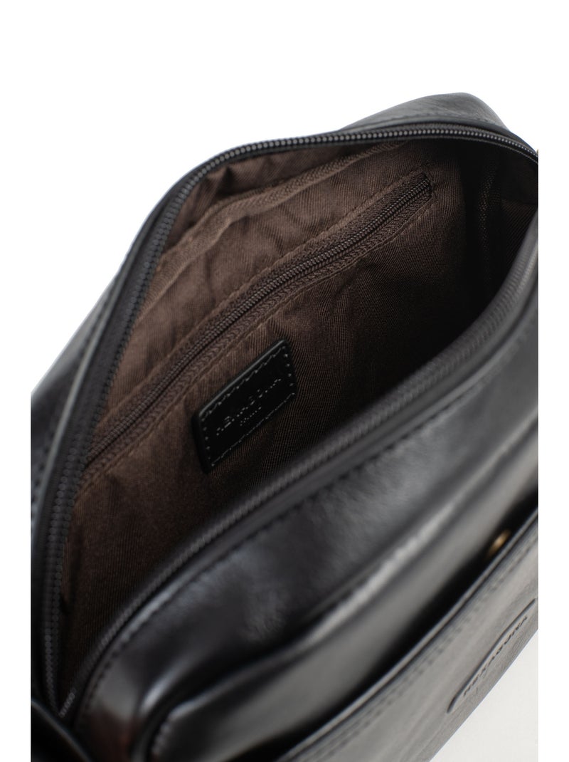 Sac reporter - cuoio stuart hexagona Nero - Kiabi