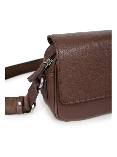 Sac reporter - pelle confort hexagona - Kiabi