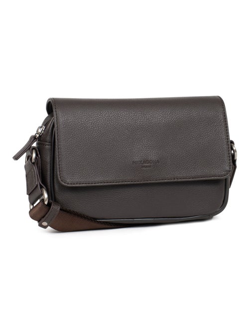 Sac reporter - pelle confort hexagona - Kiabi
