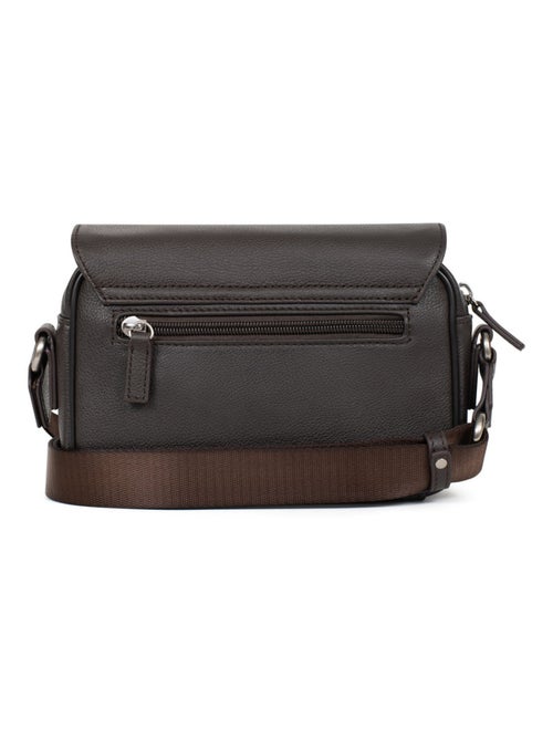 Sac reporter - pelle confort hexagona - Kiabi