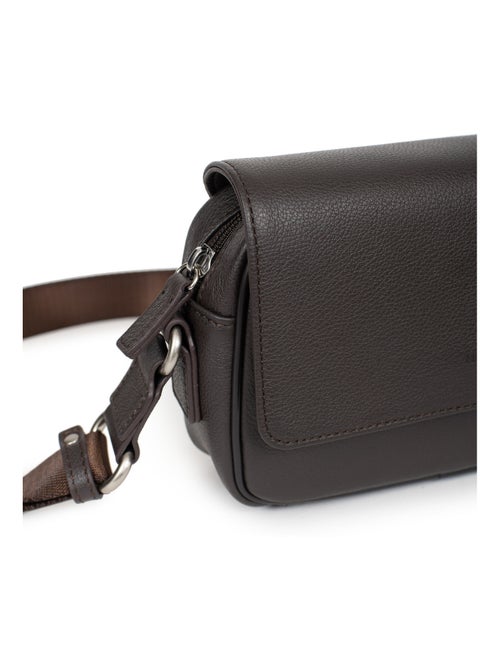 Sac reporter - pelle confort hexagona - Kiabi