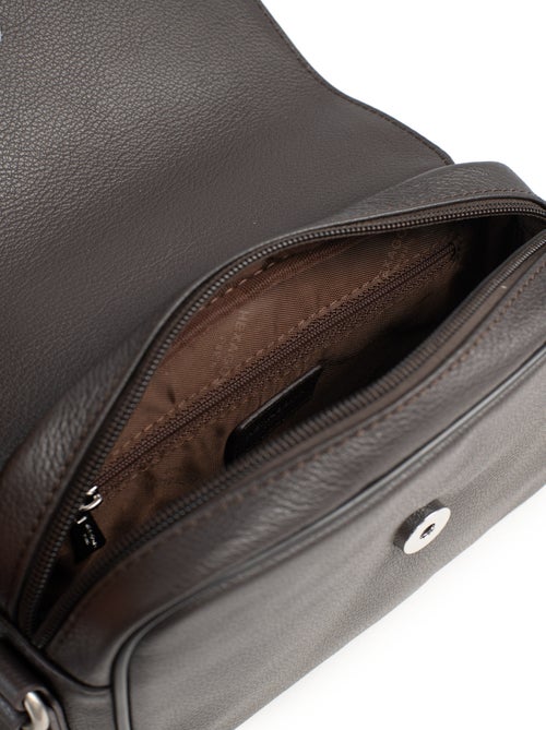 Sac reporter - pelle confort hexagona - Kiabi