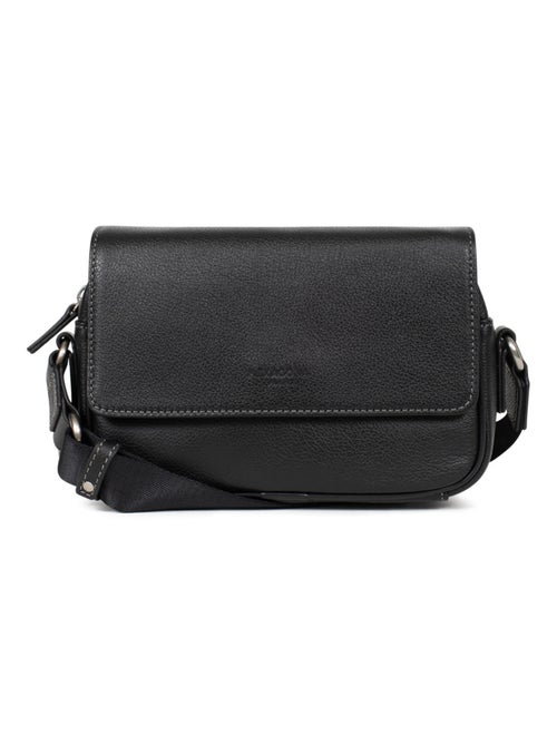Sac reporter - pelle confort hexagona - Kiabi