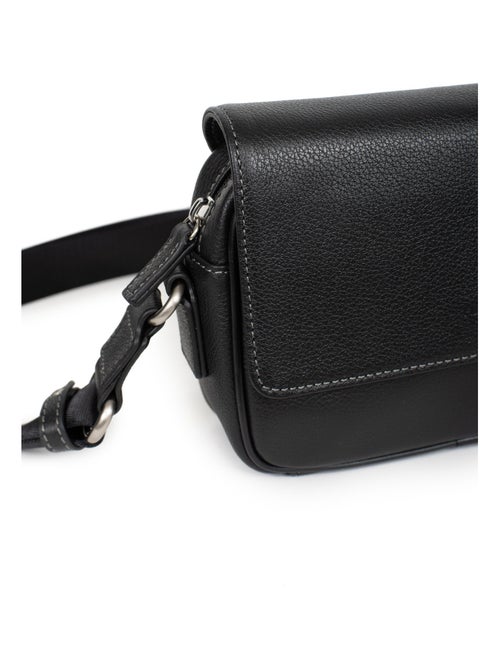 Sac reporter - pelle confort hexagona - Kiabi