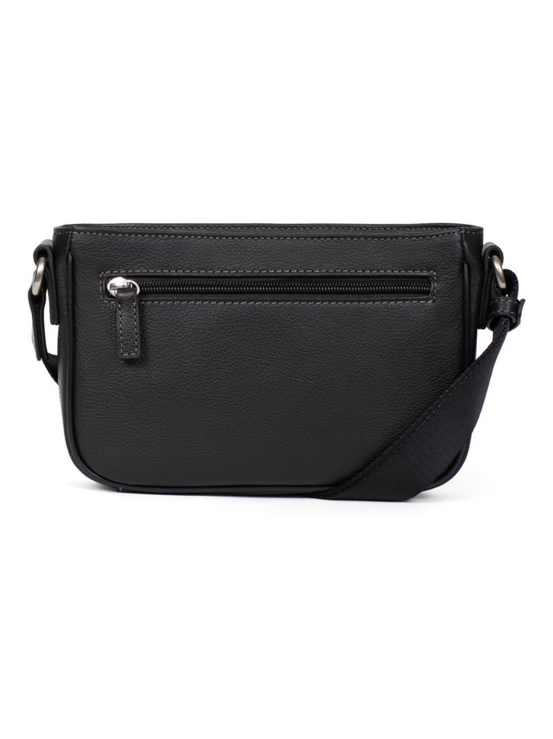 Sac reporter - pelle confort hexagona Nero - Kiabi