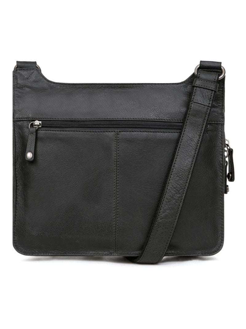 Sac reporter - pelle instinct hexagona Nero - Kiabi