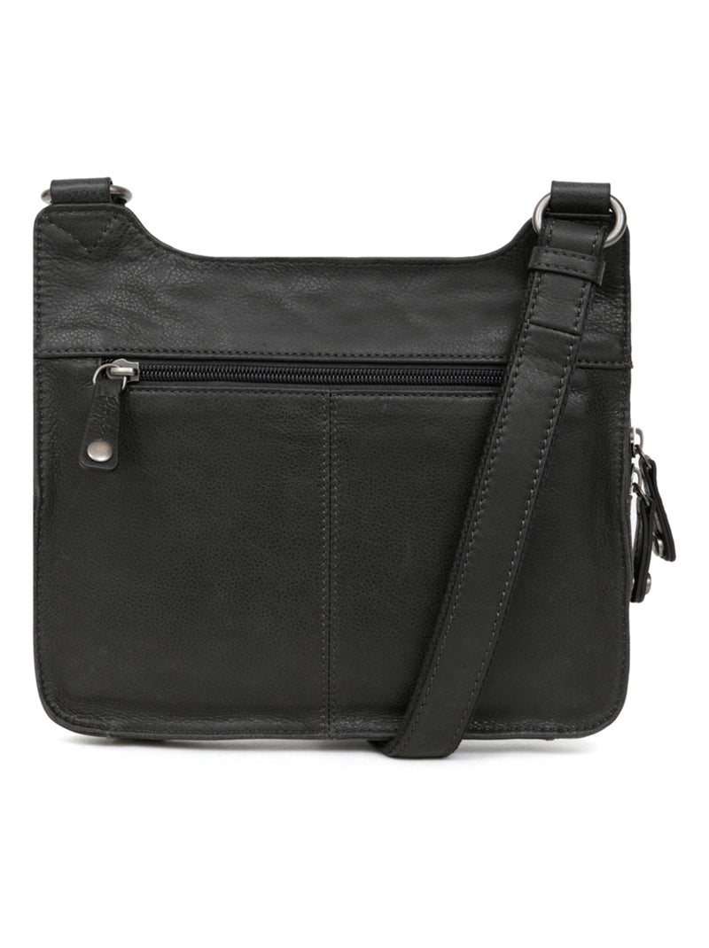 Sac reporter - pelle instinct hexagona Nero - Kiabi
