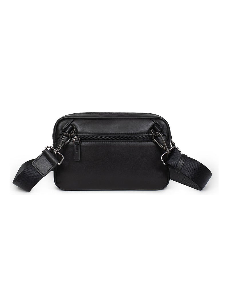 Sac reporter - pelle soft studio hexagona Nero - Kiabi