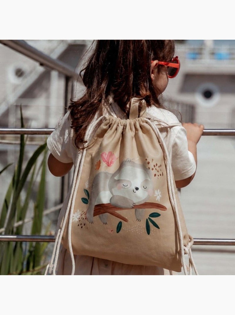 Sacca a cordoncino impermeabile per bambini | Sassi Junior Beige - Kiabi