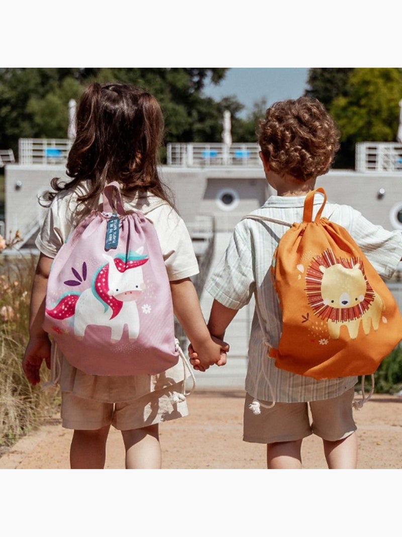 Sacca a cordoncino impermeabile per bambini | Sassi Junior Rosa - Kiabi