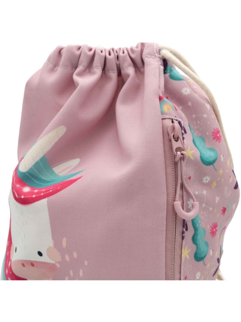 Sacca a cordoncino impermeabile per bambini | Sassi Junior Rosa - Kiabi