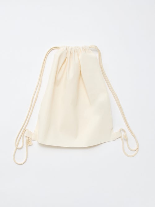 Sacchetto monocolore con coulisse - Kiabi