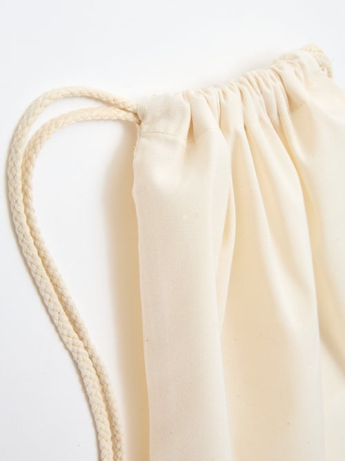 Sacchetto monocolore con coulisse - Kiabi