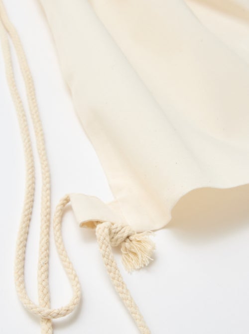 Sacchetto monocolore con coulisse - Kiabi