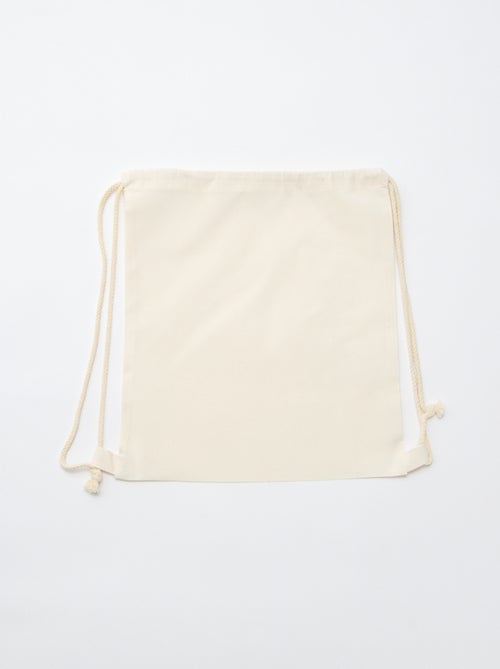 Sacchetto monocolore con coulisse - Kiabi