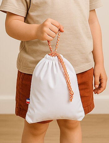 Sacchetto portaoggetti in cotone biologico