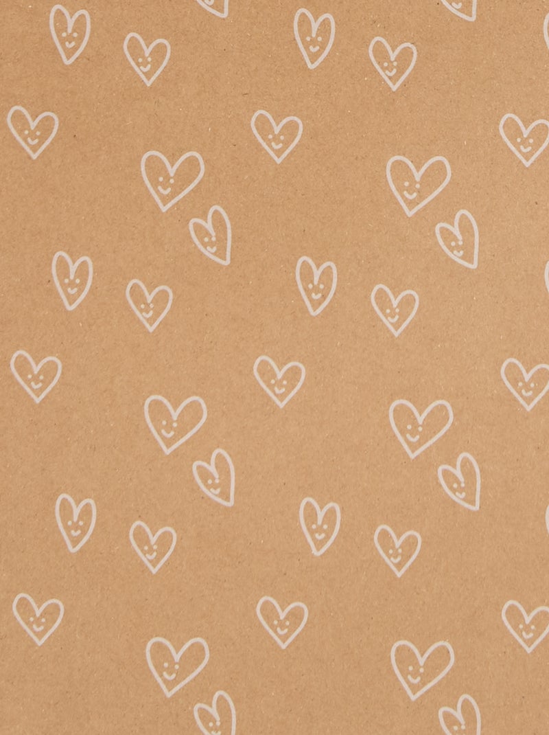 Sacchetto regalo 'cuori' Beige - Kiabi