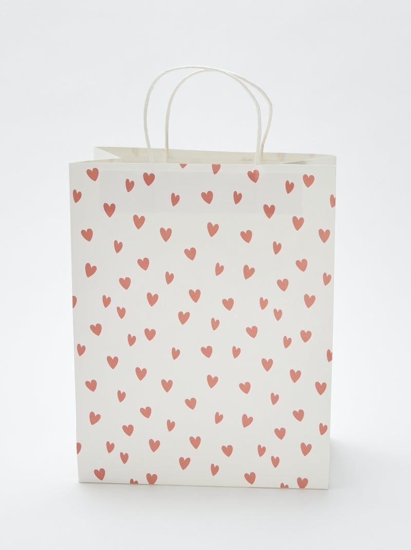 Sacchetto regalo 'cuori' ROSA - Kiabi