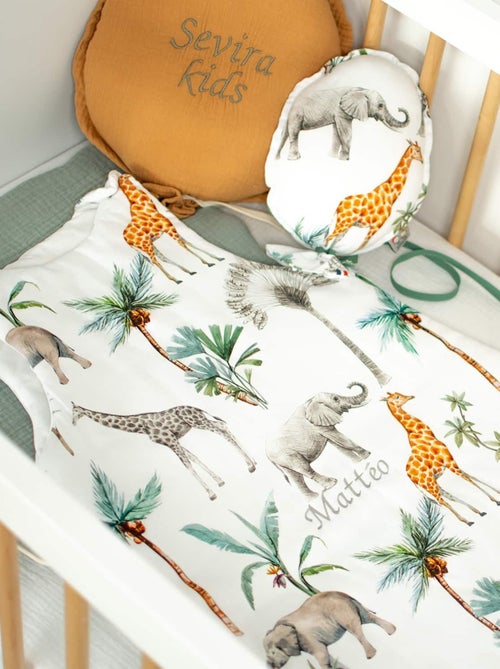 Sacco a pelo in satin di cotone senza maniche tog 2, collezione safari | sevira kids | sevira kids - Kiabi Sacco a pelo in satin di cotone senza maniche tog 2, collezione safari | sevira kids | sevira kids - Kiabi