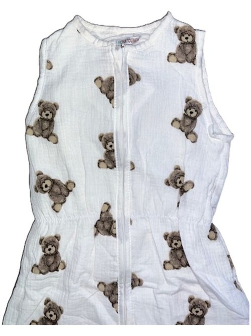 Sacco a pelo leggero in mussola "Orso" Les Chatounets - Kiabi