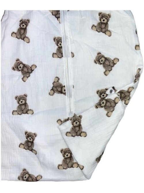 Sacco a pelo leggero in mussola "Orso" Les Chatounets - Kiabi