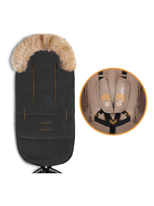 Sacco a pelo per passeggino LIONELO Frode - Universale - Pelliccia rimovibile - Impermeabile - Kiabi
