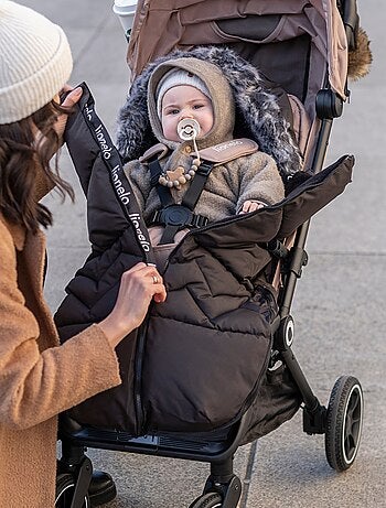 Sacco a pelo per passeggino LIONELO Frode - Universale - Pelliccia rimovibile - Impermeabile